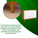 Ver imagem 4 de Comoda Sapateira Elfe Classic 1 Porta 4 Gavetas Branco Fosco com Savana - Moveisaqui