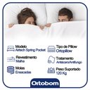 Ver imagem 4 de Cama Box Baú Casal Bipartido Sintético + Colchão Ortobom Airtech Molas Ensacadas 65x138x188 Preto