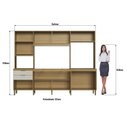 Ver imagem 4 de Armário para Cozinha Compacta 8 Portas e 2 Gavetas Safira