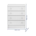 Ver imagem 2 de Cômoda Infantil Pirulito C/ 4 Gavetas Branco