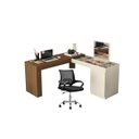 Ver imagem 1 de Conjunto 2 Peças com Escrivaninha Penteadeira Star e Cadeira de Escritório Diretor Tok Freijó