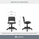 Ver imagem 7 de Kit 2 Cadeiras para Escritório Ergonômica Secretária Giratória Ergoplax Mais Nr17