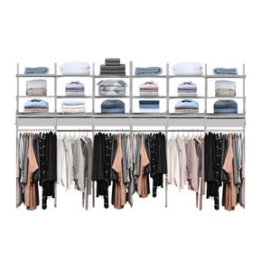 Arara de Parede Plus com Gaveta - 3,70m - Preto