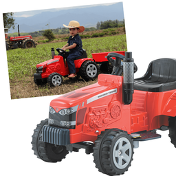 Tratorzinho Eletrico Biemme Massey Ferguson com Caçamba 6v - 4
