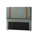 Ver imagem 2 de Cabeceira Zeus 160cm Estofada Veludo Cinza