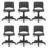 Kit 6 Cadeiras para Escritório Ergonômica Secretária Giratória Ergoplax Mais Nr17 - 1