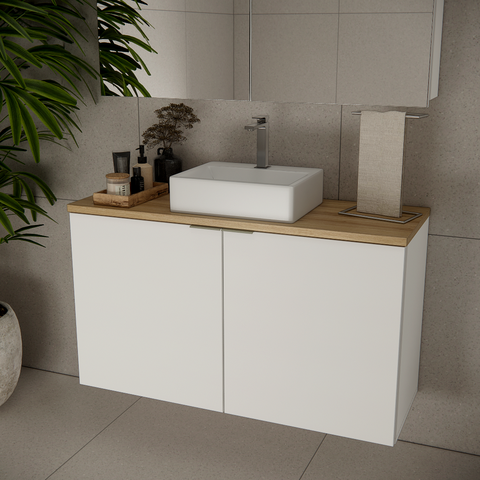 Gabinete de Banheiro sem Cuba Nature Estilare 110cm