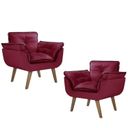 Ver imagem 1 de Kit 2 Poltronas Opalla com Debrum e Base Palito