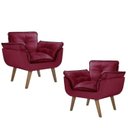 Ver imagem 2 de Kit com 2 Poltronas Opalla com Debrum e Base Fixa