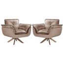 Ver imagem 2 de Kit 2 Poltronas Opalla com Debrum e Base Giratória