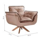 Ver imagem 3 de Kit 2 Poltronas Opalla com Debrum e Base Giratória