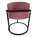 Ver imagem 1 de Puff Argola Redondo Rosê Base Metal Preta