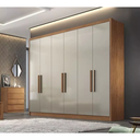 Ver imagem 3 de Guarda Roupa Casal Rizon 100% MDF 6 Portas 6 Gavetas Novo Horizonte Cumaru/Fendi