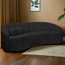 Ver imagem 2 de Sofá Orgânico Palermo 4 Lugares 210cm Bouclê - Sofa Store:bouclê Preto