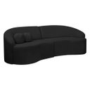 Ver imagem 3 de Sofá Orgânico Palermo 4 Lugares 210cm Bouclê - Sofa Store:bouclê Preto