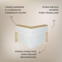 Ver imagem 5 de Balcão para Escritório Atendimento/Recepção em L Carvalho/Branco