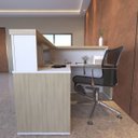 Ver mais imagens de Balcão para Escritório Atendimento/Recepção em L Carvalho/Branco