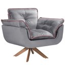 Ver imagem 4 de Kit 2 Poltronas Opalla com Debrum e Base Giratória