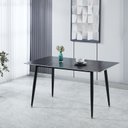 Ver imagem 1 de Mesa de Jantar Regular V4001 140cm x 80cm x 75cm Preto