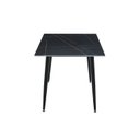 Ver imagem 5 de Mesa de Jantar Regular V4001 140cm x 80cm x 75cm Preto