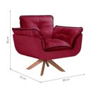 Ver imagem 3 de Kit 2 Poltronas Opalla com Debrum e Base Giratória