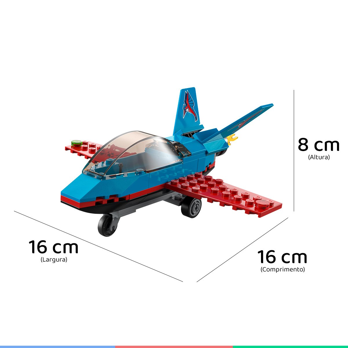 Brinquedo De Montar City Corrida Aérea Lego Quantidade de peças 140