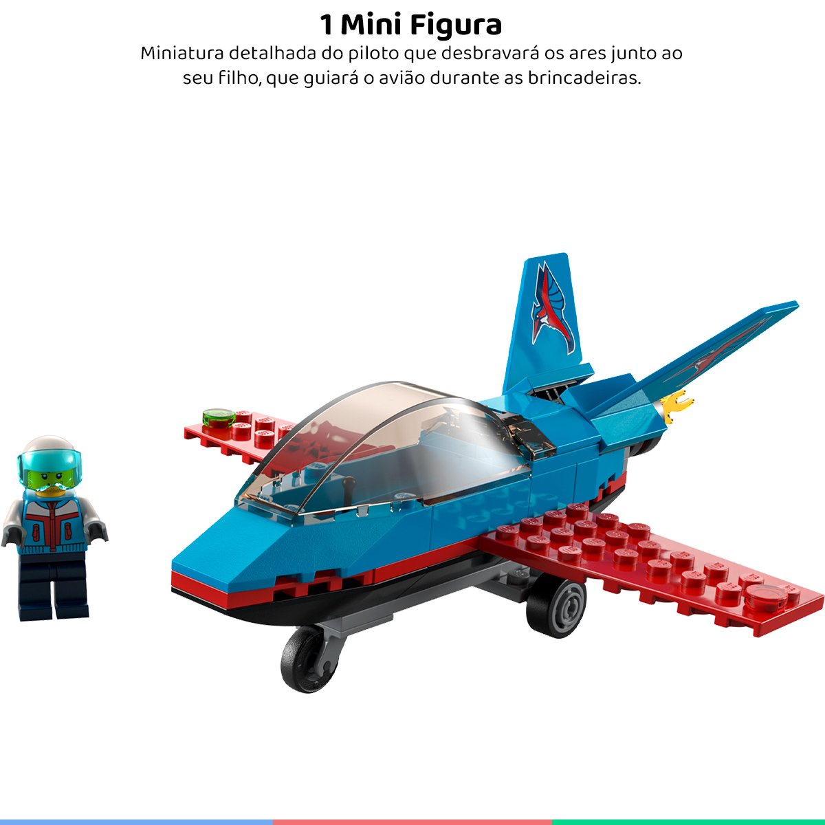 Brinquedo De Montar City Corrida Aérea Lego Quantidade de peças 140