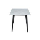 Ver imagem 5 de Mesa de Jantar Regular V4001 120cm x 75cm x 70cm Branco/Preto