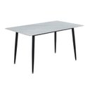 Ver imagem 2 de Mesa de Jantar Regular V4001 120cm x 75cm x 70cm Branco/Preto
