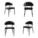 Ver imagem 7 de Conjunto Sala de Jantar Mesa com Vidro Candian 6 Cadeiras Bless Marrom/Off White/Preto