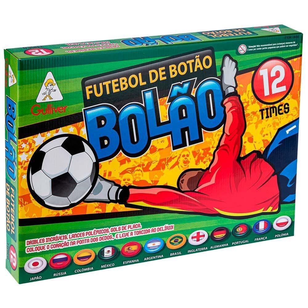 Jogo de Futebol de Botão - Bolão - 12 Times - Gulliver - 1