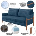 Ver imagem 7 de Conjunto Sala de Estar Orion com 1 Sofá 2 Lugares Living e 2 Poltronas