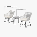 Ver imagem 2 de Conjunto para Área Externa Garden com 2 Cadeiras, 1 Mesa