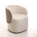 Ver imagem 6 de Poltrona 2035 – Estofada com Base Giratória e Design Elegante - Facinatta Offwhite