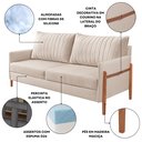 Ver imagem 7 de Conjunto Sala de Estar Orion com 1 Sofá 2 Lugares Living e 2 Poltronas