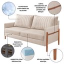 Ver imagem 6 de Conjunto de Sala de Estar Orion com 1 Sofá 2 Lugares Living e 2 Poltronas