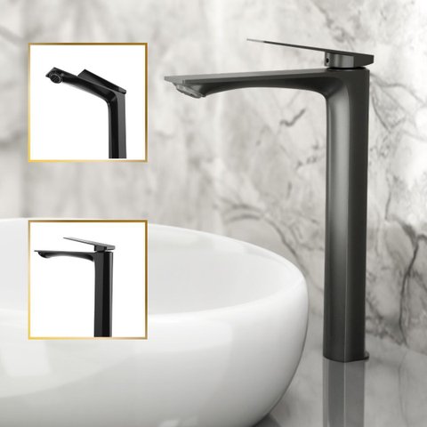 Torneira Misturador para Banheiro 100% Metal Premium Alta Atenas Preto