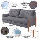Ver imagem 5 de Conjunto Sala de Estar Orion com 1 Sofá 2 Lugares Living e 2 Poltronas