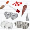 Kit Confeiteiro Completo Formas Bolo Caseiro Espátula Bicos - 1