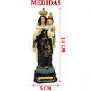 Ver imagem 2 de Estatueta Imagem Nossa Senhora do Carmo Enfeite Resina 16cm