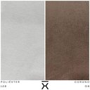 Ver imagem 4 de Poltrona Decorativa Chiara Base Orby Corano Marrom/poliéster Cinza Claro - Nexta Casa