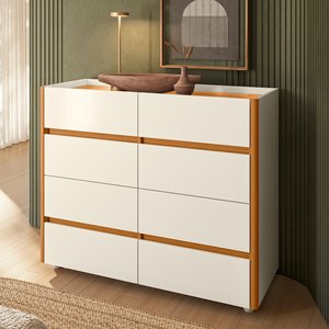 Cômoda Aparador 08 Gavetas Essence