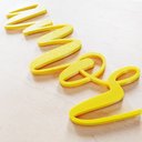 Ver imagem 3 de Adorno De Parede Amor 27cm - Palavra, Quadro, lettering - Toque 3D:Amarelo