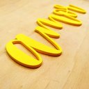 Ver imagem 2 de Adorno De Parede Amor 27cm - Palavra, Quadro, lettering - Toque 3D:Amarelo