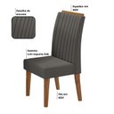 Ver imagem 7 de Conjunto Mesa de Jantar Retangular Amore 120x80cm com Vidro e 4 Cadeiras Yescasa Cinza/Mel/Grafite