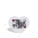 Ver imagem 2 de Porta retrato 10x15cm amor coração branco