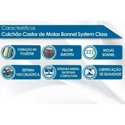 Colchão Solteirão para Hotelaria Bonnel System Class Pillow (96x203x25) - 3