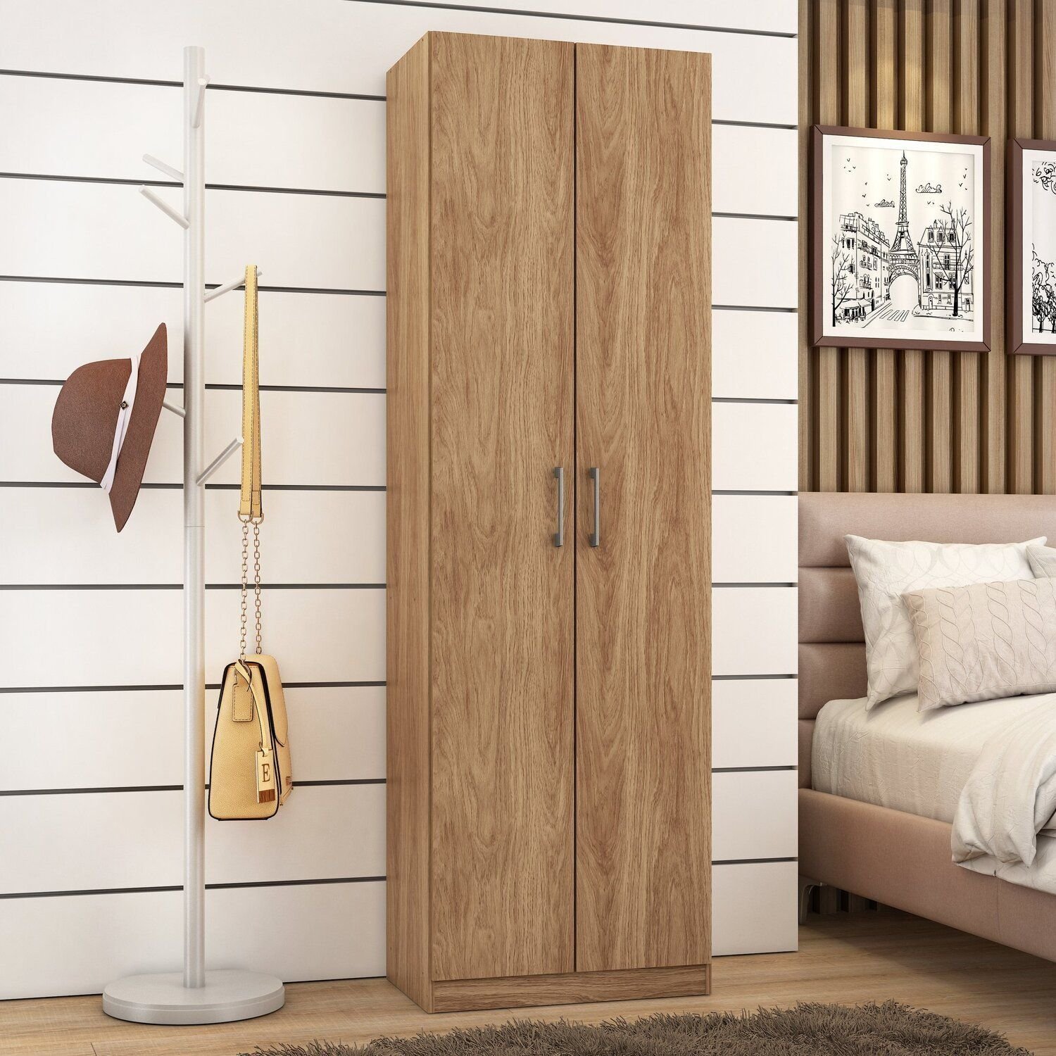 Armário Multiuso Cali 2 Portas 182cm X 57cm X 35cm | MadeiraMadeira
