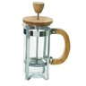 Cafeteira Prensa Francesa Tampa Bambu e Suporte Inox Luxo 600ml - 1