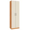 Ver imagem 2 de Armário Multiuso Cali 2 Portas 182cm x 57cm x 35cm Bege/Cinamomo/Off White
